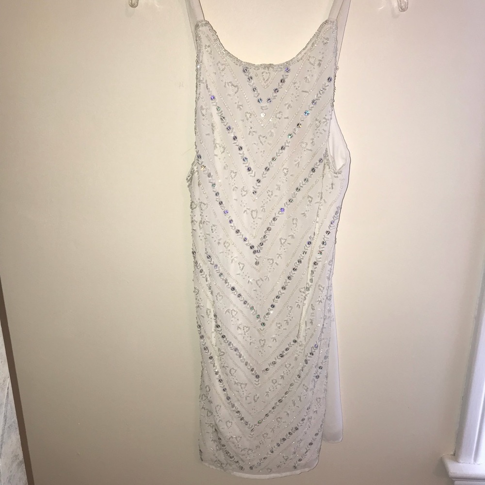 Embellished white dress